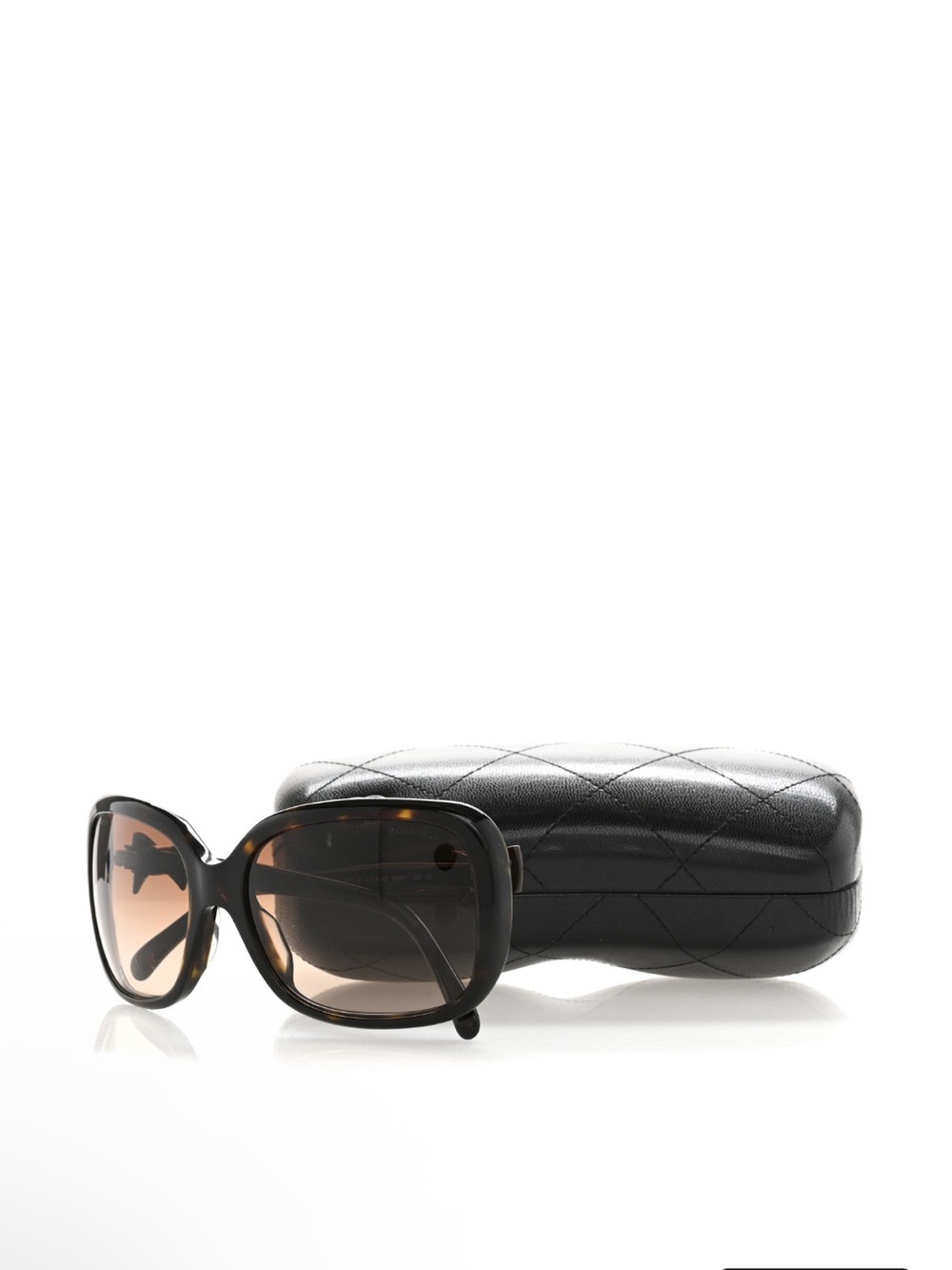 CHANEL CC Bow Tortoiseshell Sunglasses Brown Gradient Lenses - Picture 7 of 16